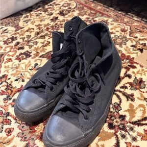 Converse Black High-Top Athletic Shoes
